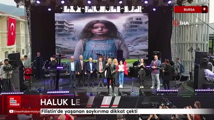 Haluk Levent Gazze’deki soykırıma dikkat çekti