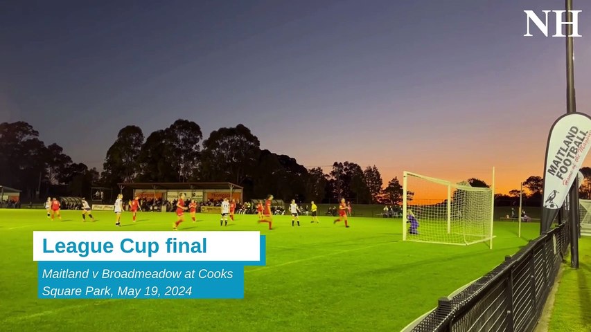 Maitland rode a roller coaster of emotions on the way to lifting the Northern NSW Football Women's League Cup at Cooks Square Park on May 19, 2024.