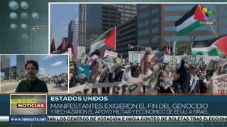 Miles de activistas se movilizaron en Los Ángeles para conmemorar la Nakba palestina