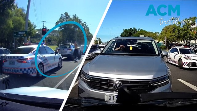 Dashcam captures dramatic collision near Brisbane, Queensland