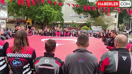 Orhangazi'de motosikletlerle 19 Mayıs konvoyu