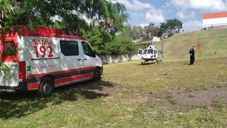 Paciente com dengue é trazida de helicóptero para Cascavel