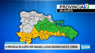 Aumenta a 21 las provincias en alerta por vaguada| Primera Emisión SIN