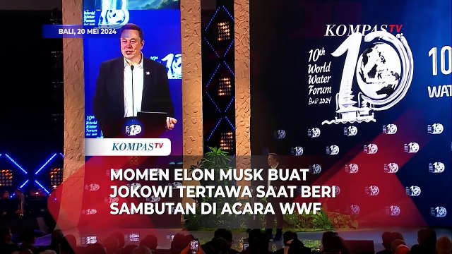 Kala Elon Musk Buat Jokowi Tertawa saat Beri Sambutan di World Water Forum ke-10 di Bali