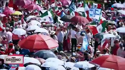 La "Marea Rosa" llenó el Zócalo CDMX con decenas de miles de simpatizantes