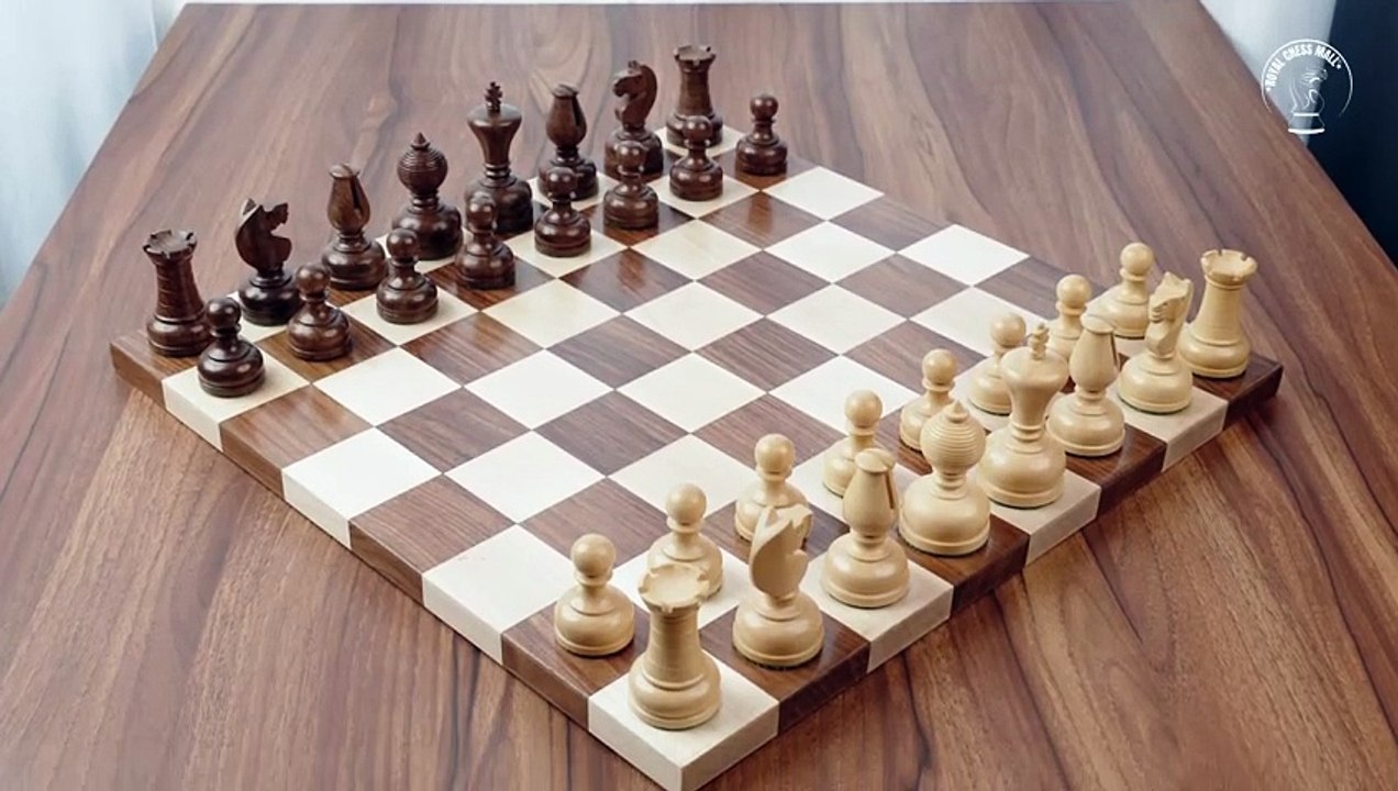 Revealing 3.1_ Library Series Staunton Chess Set _ Weighted Boxwood & Acacia _ Chess Pieces 2024