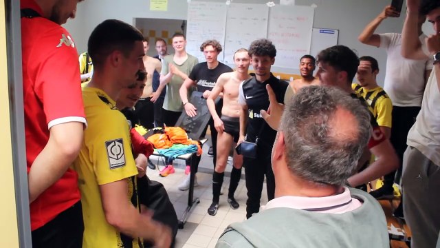 Le mot du président Patrick BASZYNSKI après la belle victoire du SCA dans les vestiaires