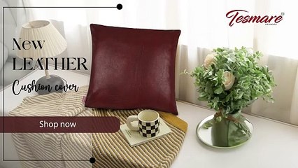 Luxurious Leather Cushion Covers By Tesmare