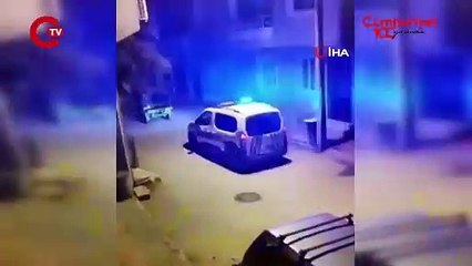 Polis ile at arabalı şüpheliler arasında nefes kesen kovalamaca