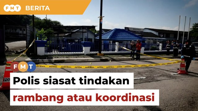 Polis siasat jika serangan balai polis, cubaan ceroboh Istana dikoordinasi