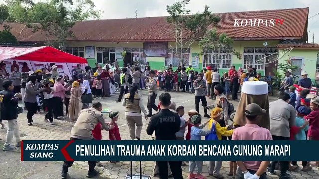 Anak-Anak Korban Bencana Marapi di Tanah Datar Diberikan 'Trauma Healing'