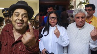 Dharmendra, Hema, Javed Akhtar, Shabana Azmi & Other Bollywood Celebs Vote Cast Reaction Full Video