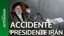 Una cámara capta el lugar en el que se estrelló el helicóptero del presidente de Irán