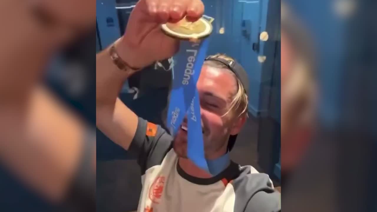 Salen a la luz las primeras imágenes de Grealish en la celebración: tienen que verlas