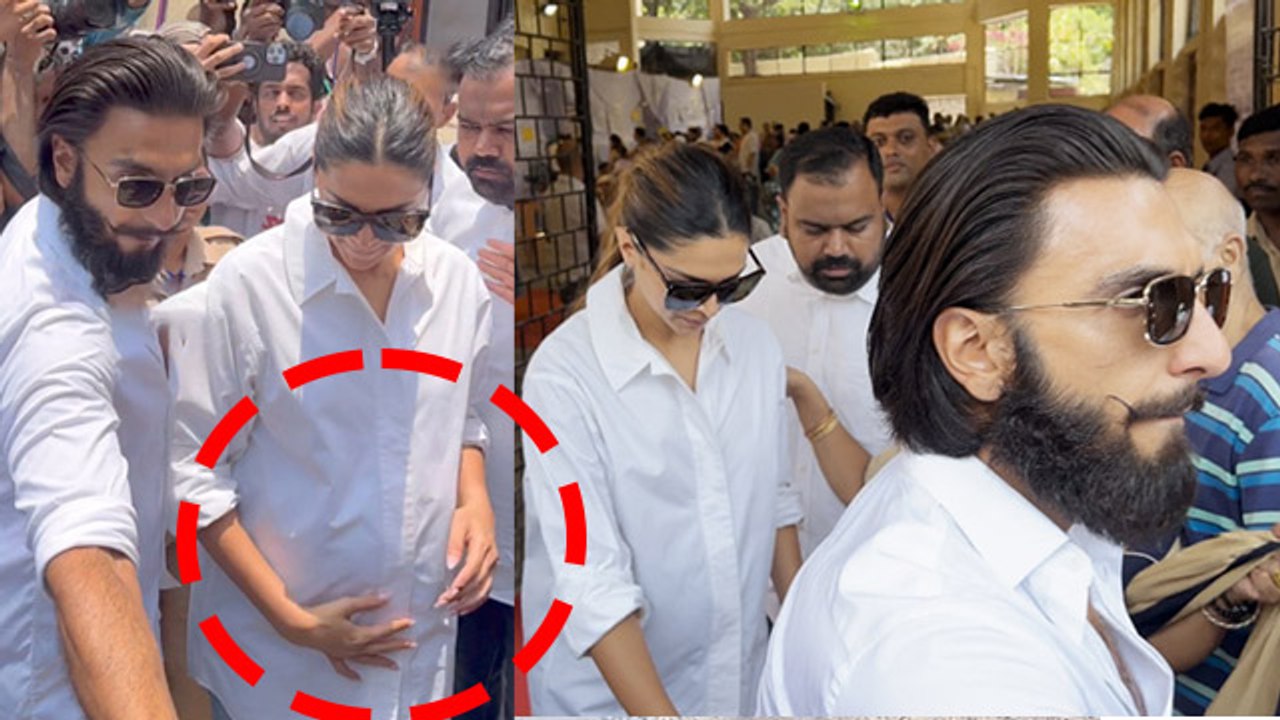 Deepika Padukone Flaunts Baby Bump First Time,Ranveer Singh के साथ Vote Cast करते...| Boldsky
