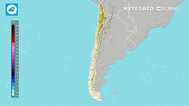 Sistema frontal y río atmosférico dejarán abundantes precipitaciones acumuladas entre Atacama y Aysén