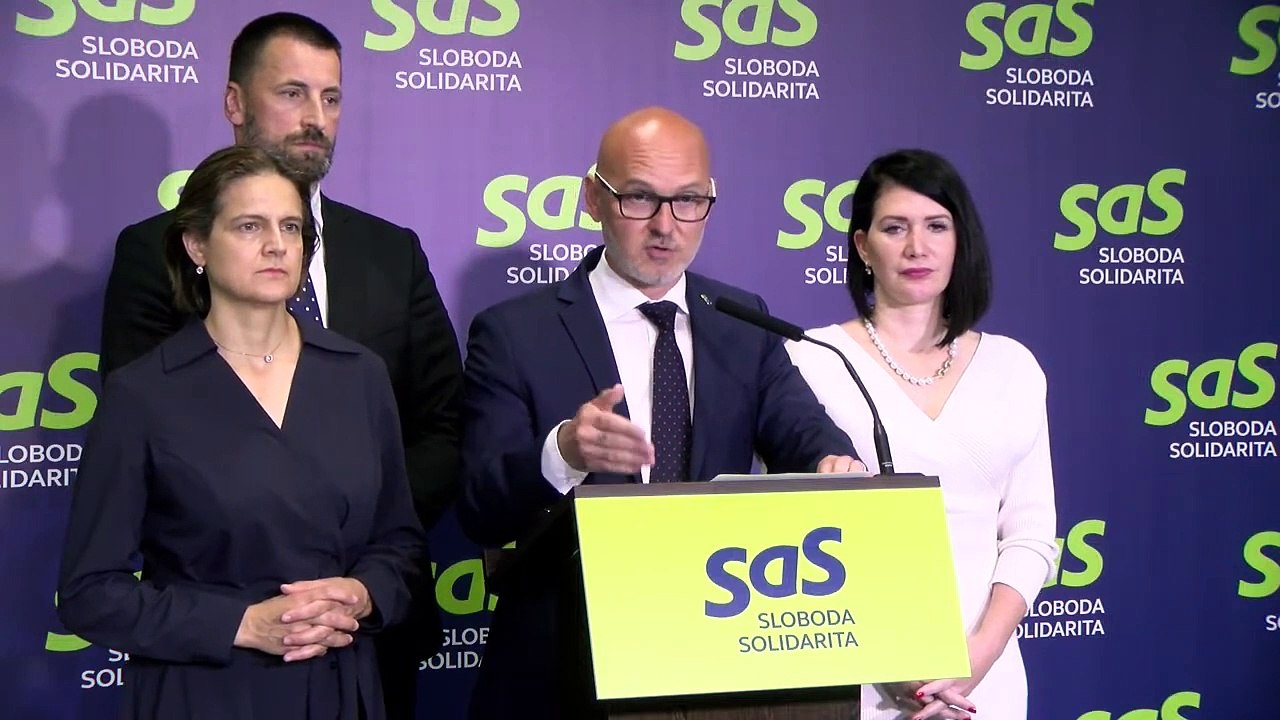 ZÁZNAM: SaS vyzvala politické strany skončiť s urážkami a rozoštvávaním spoločnosti