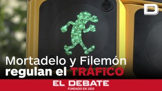 Mortadelo y Filemón regulan el tráfico de Barcelona