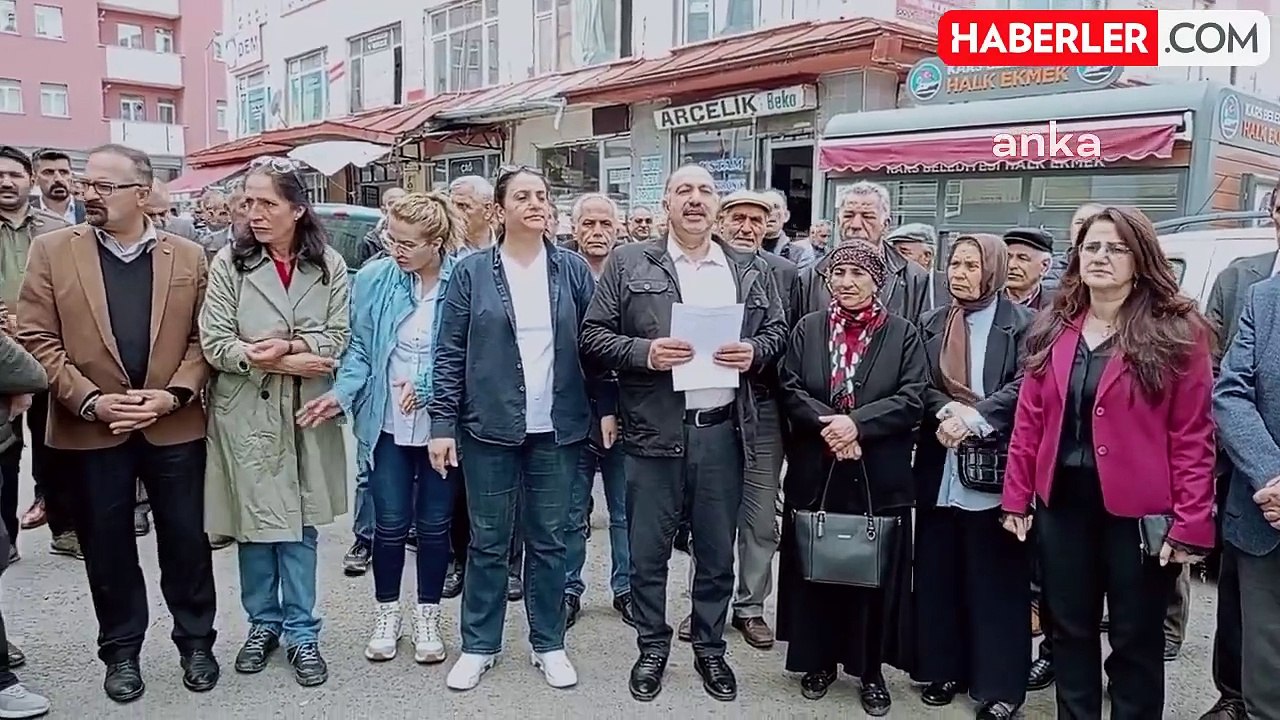 DEM Parti Kars İl Başkanlığı Kobani Davası'ndaki Cezaları Protesto Etti