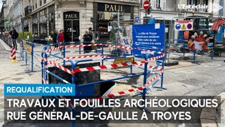 Des fouilles archéologiques réalisées rue Général-de-Gaulle par la Ville de Troyes