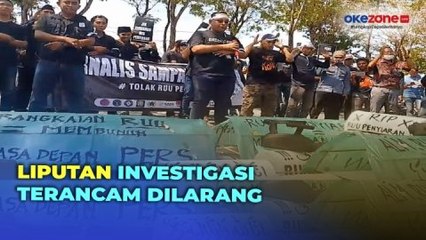 Ratusan Jurnalis Demo Tolak RUU Penyiaran Bawa Karanda Mayat di Sampang