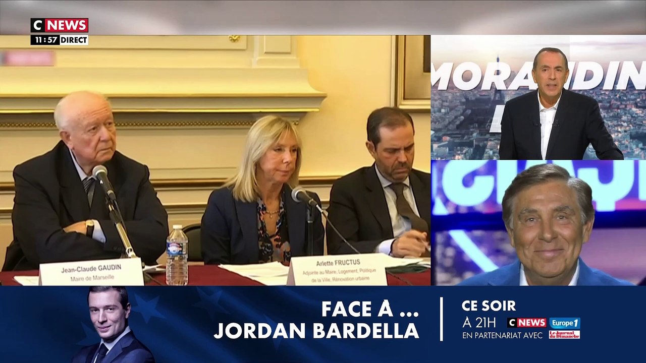 Décès de Jean-Claude Gaudin - L'hommage de Jean-Pierre Foucault en direct dans "Morandini Live" sur Cnews