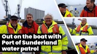 Out on the boat with Port of Sunderland Water Patrol - watch on Shots!TV