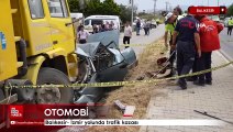 Balıkesir- İzmir yolunda trafik kazası