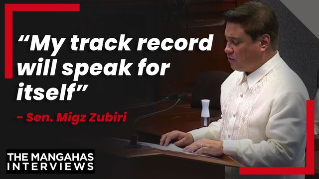 “My track record will speak for itself” — Sen. Migz Zubiri | The Mangahas Interviews