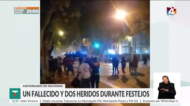 Un hincha del Club Nacional de Football asesinado y dos heridos en festejos por sus 125 años