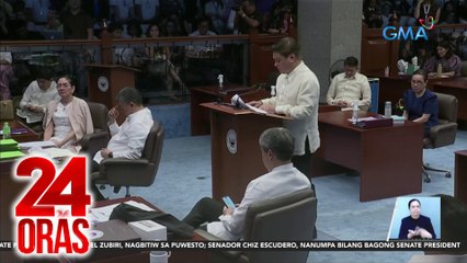 Sen. Zubiri, nagbitiw sa pagka-senate president; Sen. Escudero, nanumpa bilang kapalit | 24 Oras