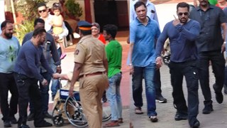 Salman Khan Cast Vote In Mumbai Surrounded With Tight Security Full Video, Return From Dubai