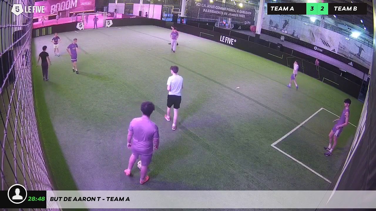 But de Aaron T - Team A