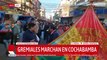 Gremiales en Cochabamba marchan por falta de dólares y abrogación de leyes