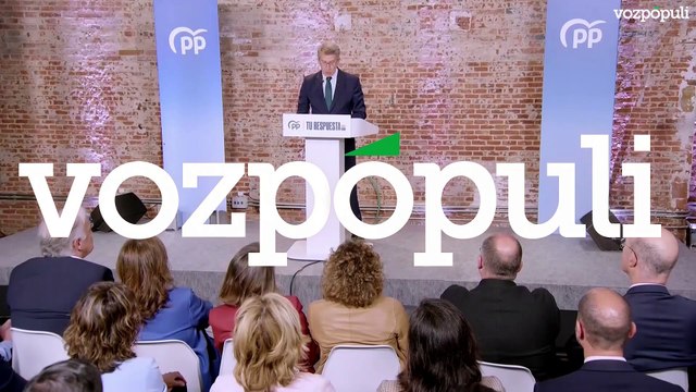 Feijóo en el acto de comienzo de la campaña de las elecciones europeas