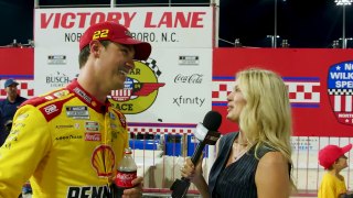 ‘We needed a win’: Joey Logano on breaking drought at North Wilkesboro