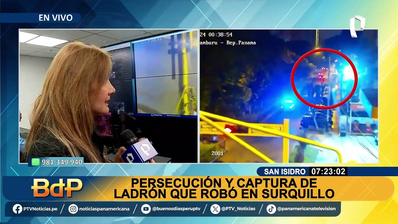 Persecución en dos distritos: Así fue la capturan de 3 hampones que robaron mangueras en Surquillo