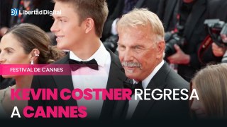 Kevin Costner es aclamado en la alfombra roja de Cannes