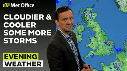 Met Office Evening Weather Forecast 20/05/24 -  Dry night, cloud developing in east