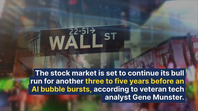 Stock Market To Rally For 3-5 Years Before AI Bubble Bursts, Predicts Veteran Analyst Gene Munster: We're In The Early Stages