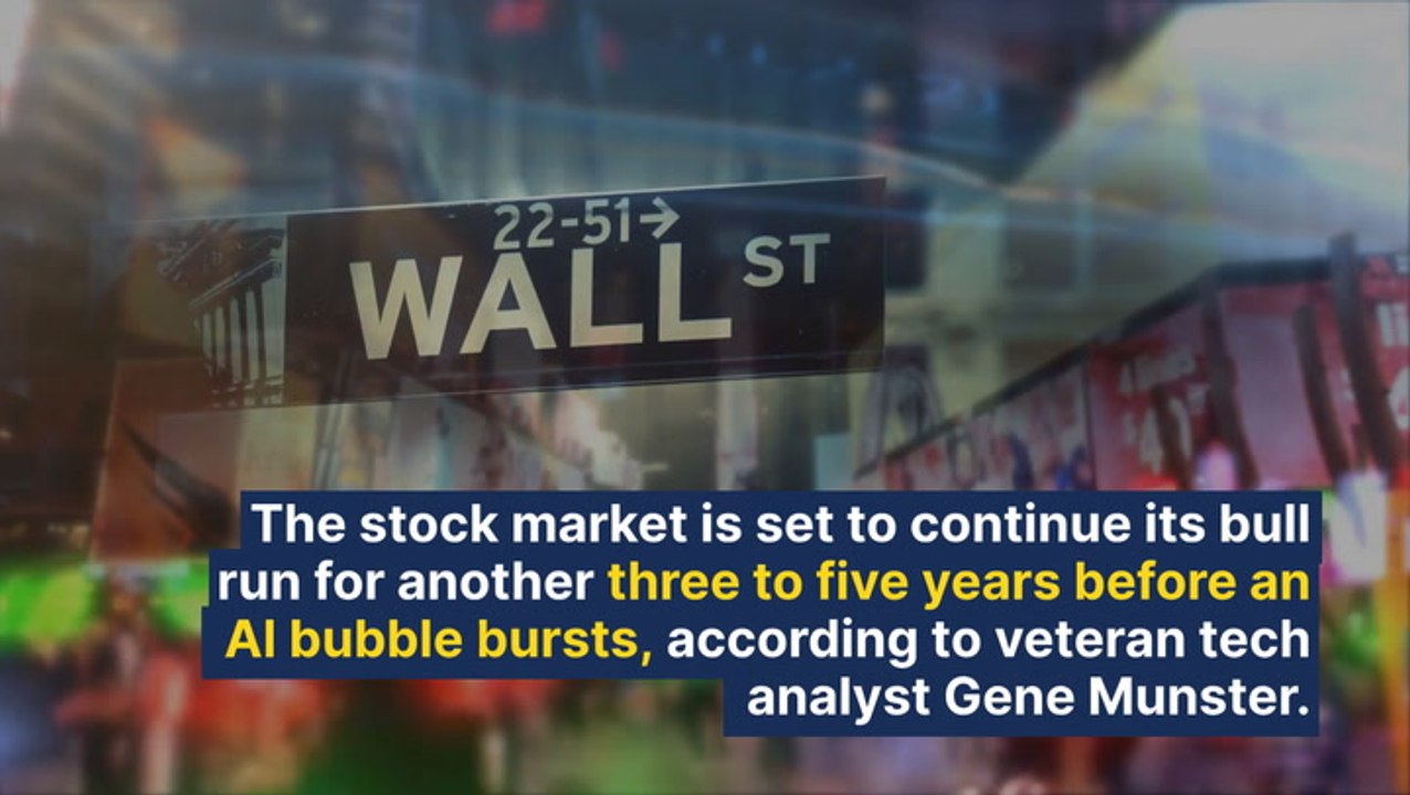 Stock Market To Rally For 3-5 Years Before AI Bubble Bursts, Predicts Veteran Analyst Gene Munster: "We're In The Early Stages"
