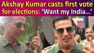 Akshay Kumar casts first vote for Lok Sabha 2024 elections after getting Indian citizenship