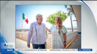 Evelyn Salgado recibe a López Obrador en Acapulco para revisar los avances del  IMSS-Bienestar