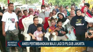 Anies Mulai Pertimbangkan Maju Lagi di Pilgub Jakarta saat Hadiri Halalbihalal Bareng PKL