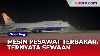 Mesin Pesawat Garuda Indonesia Terbakar Saat Angkut Jemaah Haji Ternyata Sewaan dari Maskapai Asing
