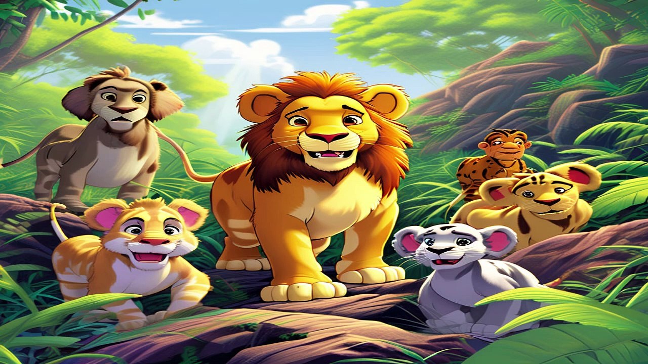 Simba's adventure solidarity in the African jungle | Fairy Tales For Children #storytimeadventures