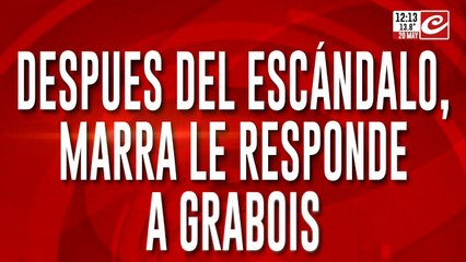 Marra le responde a Grabois en Crónica: "Cómo no soy cómplice, cuento la verdad de Grabois"
