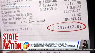 State of the Nation: P1-M ELECTRIC BILL? | SONA