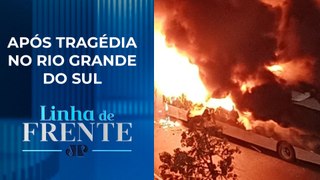 Primeira morte por leptospirose, e ônibus queimados: Fim de semana em Porto Alegre | LINHA DE FRENTE