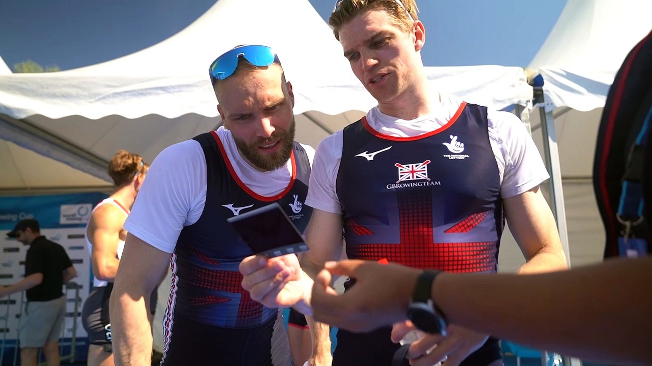 Polaroids for our winners at the 2024 World Rowing Cup I
